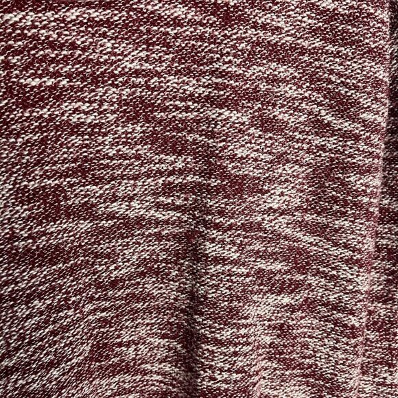 Merona Women's XXL Sweater Cowl Neck Maroon White Heathered Casual‎ Cotton Blend - Picture 2 of 5